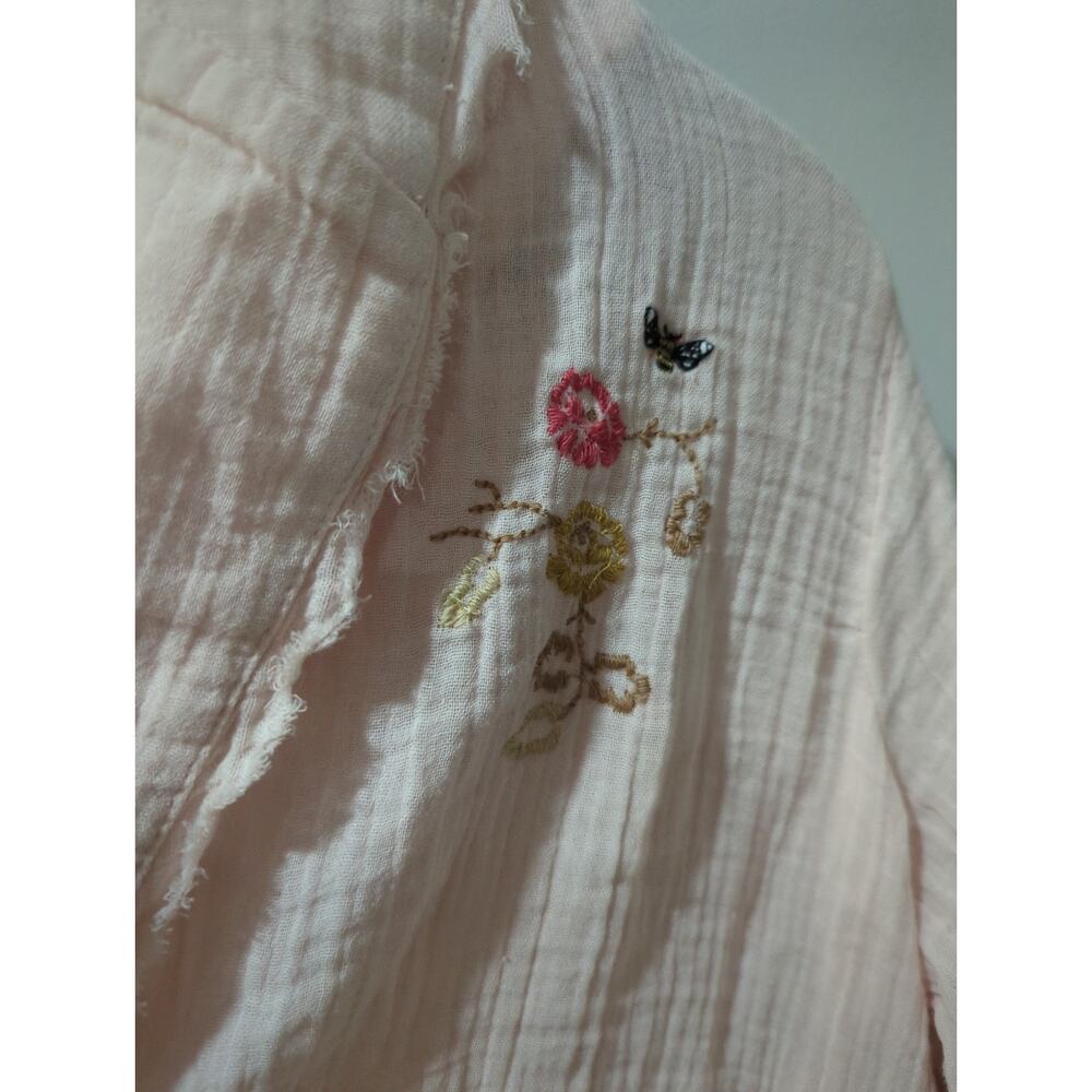 Anthropologie Romilly Gauze Embroidered Button Down Shirt NWT - Picture 5 of 7
